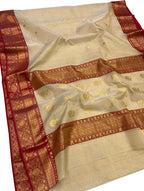 Pastel Chanderi Handloom Pure Katan Silk Saree