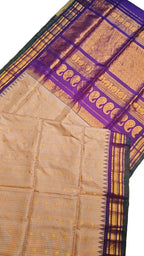 Pastel Handloom Gadwal Pure Silk Saree