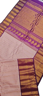 Pastel Handloom Gadwal Pure Silk Saree