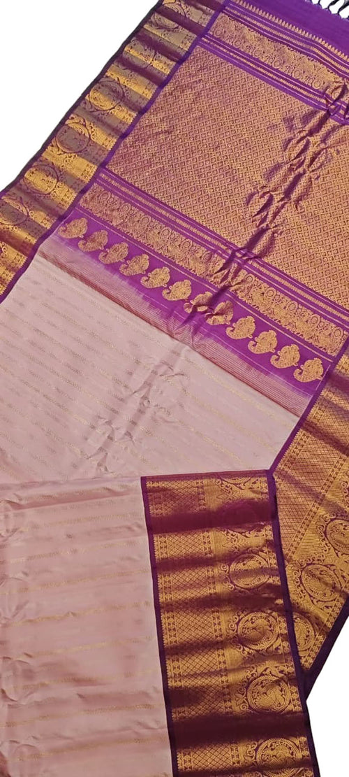 Pastel Handloom Gadwal Pure Silk Saree