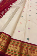 Pastel Kanjeevaram Pure Silk Saree Handloom Woven Wedding