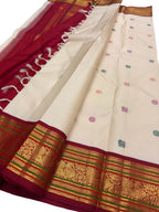 Pastel Kanjeevaram Pure Silk Saree Handloom Woven Wedding