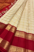 Pastel Kanjeevaram Pure Silk Saree — Handloom Weave, Wedding