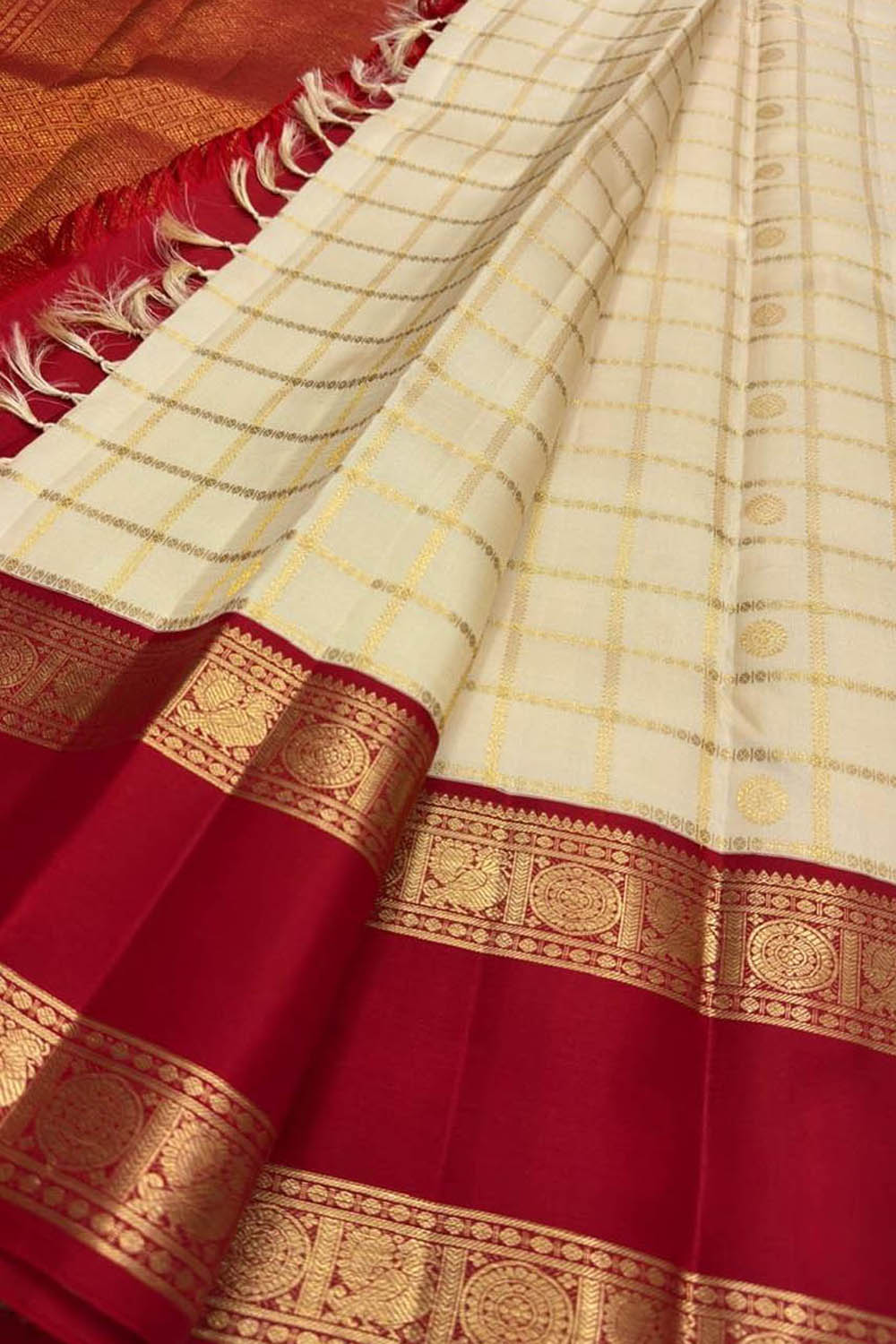 Pastel Kanjeevaram Pure Silk Saree — Handloom Weave, Wedding