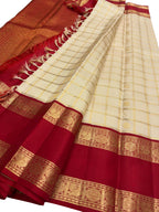 Pastel Kanjeevaram Pure Silk Saree — Handloom Weave, Wedding