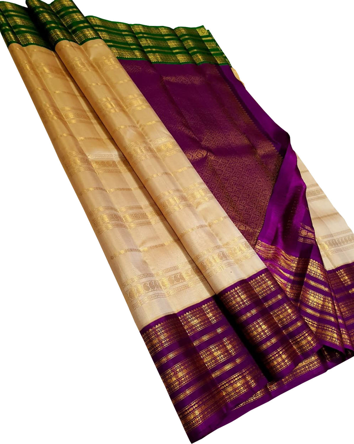 Pastel Kanjeevaram Silk Handloom Saree Festive