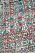 Pastel Pure Tussar Silk Hand Painted Madhubani Saree
