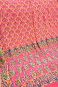 Pink Banarasi Bandhani Pure Georgette Tilfi Zari Saree