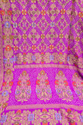 Pink Banarasi Bandhani Pure Georgette Tilfi Zari Saree