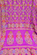 Pink Banarasi Bandhani Pure Georgette Tilfi Zari Saree