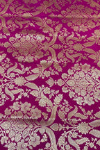 Pink Banarasi Handloom Katan Silk Fabric