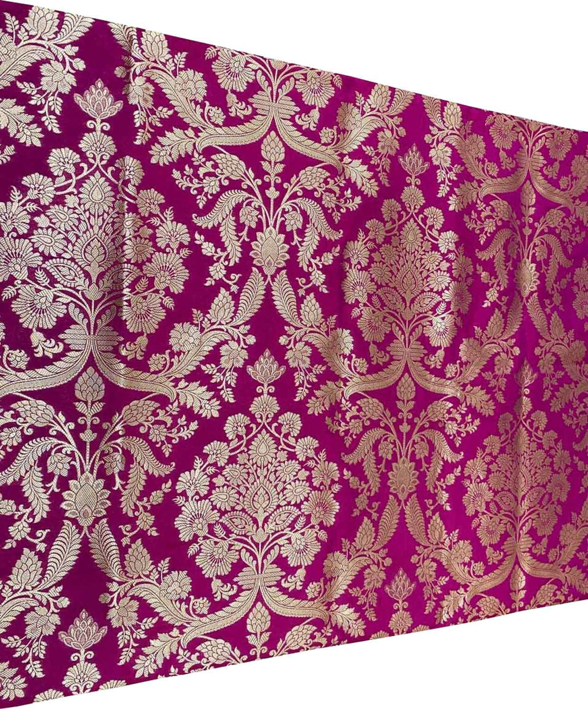 Pink Banarasi Handloom Katan Silk Fabric