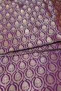 Pink Banarasi Handloom Katan Silk Fabric