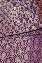 Pink Banarasi Handloom Katan Silk Fabric