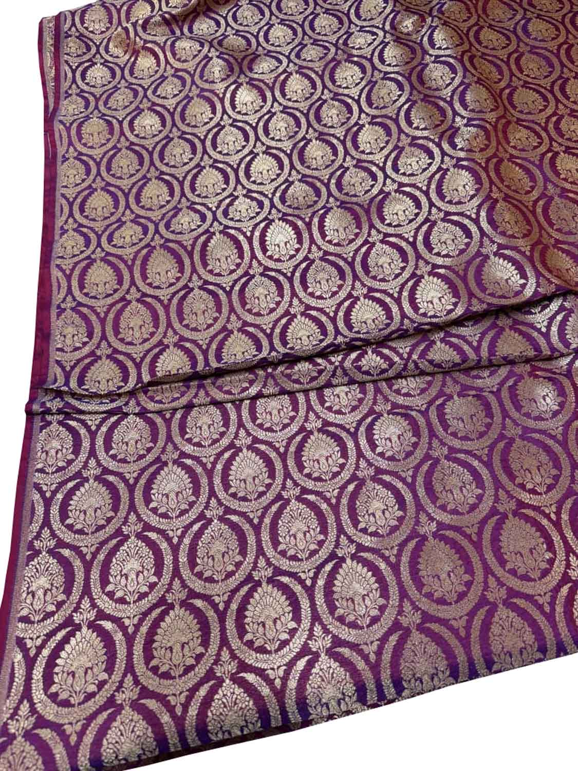 Pink Banarasi Handloom Katan Silk Fabric