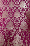 Pink Banarasi Handloom Katan Silk Fabric
