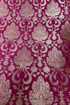 Pink Banarasi Handloom Katan Silk Fabric