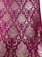 Pink Banarasi Handloom Katan Silk Fabric