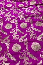 Pink Banarasi Handloom Katan Silk Fabric