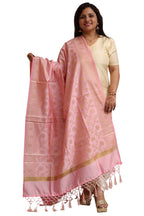 Pretty in Pink: Banarasi Silk Dupatta - with a beautifully handcrafted matching tassel - Luxurion World
