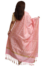 Pretty in Pink: Banarasi Silk Dupatta - with a beautifully handcrafted matching tassel - Luxurion World