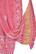 Pink Bandhani Modal Silk Dupatta