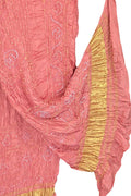 Pink Bandhani Modal Silk Dupatta