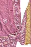 Pink Bandhani Modal Silk Dupatta