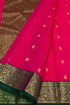 Pink Chanderi Handloom Pure Katan Silk Saree