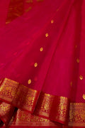 Pink Chanderi Handloom Pure Katan Silk Saree