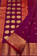 Pink Chanderi Handloom Pure Katan Silk Saree