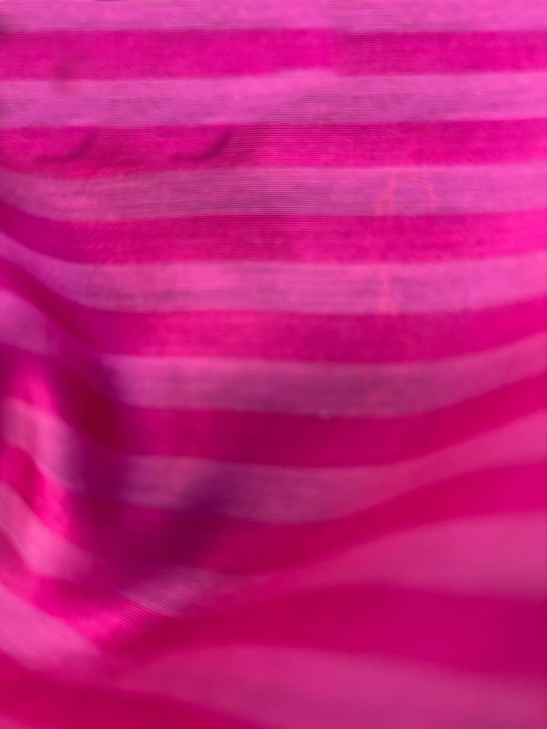 Pink Handloom Banarasi Cotton Silk Stripe Design Fabric