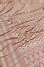 Pink Handloom Banarasi Khaddi Georgette Saree