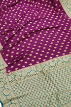 Pink Handloom Banarasi Khaddi Georgette Saree