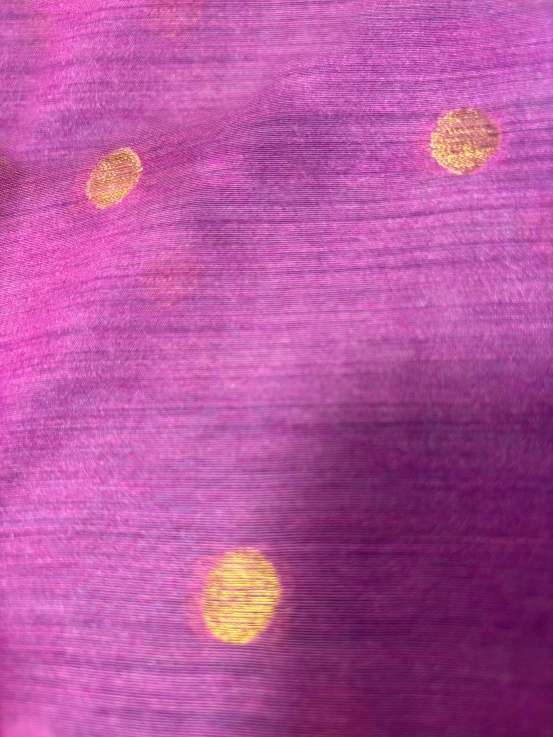 Pink Handloom Banarasi Moonga Silk Booti Design Fabric