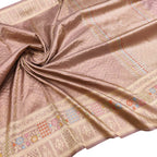 Pink Banarasi Handloom Pure Katan Silk Zig Zag Design Meenakari Saree