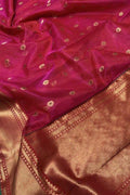 Pink Chanderi Pure Katan Silk Saree Wedding