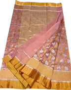 Pink Chanderi Pure Katan Silk Saree Festive
