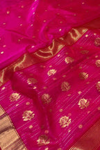 Pink Chanderi Pure Katan Silk Saree Celebration