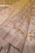 Pink Handloom Chanderi Pure Silk Saree