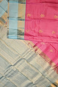 Pink Handloom Gadwal Pure Silk Saree