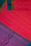 Pink Handloom Gadwal Pure Silk Saree