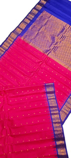 Pink Gadwal Handloom Pure Silk Saree