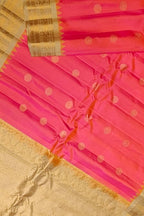 Pink Handloom Gadwal Pure Silk Saree