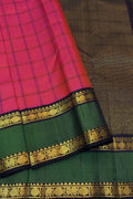 Pink Handloom Kanjeevaram Pure Silk Saree