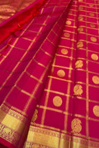Pink Handloom Kanjeevaram Pure Silk Saree — Handwoven, Festive & Bridal