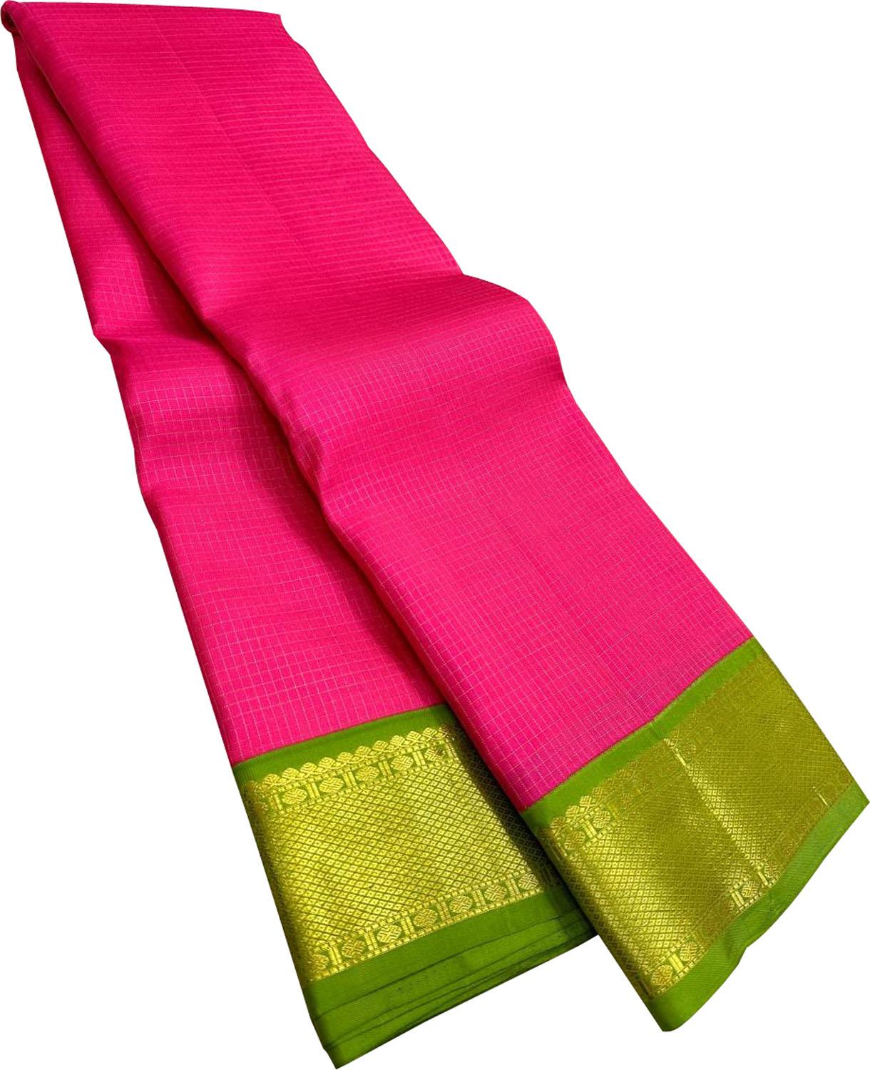 Pink Kanjeevaram Pure Silk Saree Handloom Weave Festive
