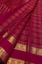 Pink Kanjeevaram Pure Silk Saree Handloom Weave Festive