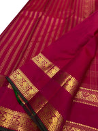 Pink Kanjeevaram Pure Silk Saree Handloom Weave Festive