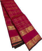 Pink Kanjeevaram Pure Silk Saree Handloom Weave Festive